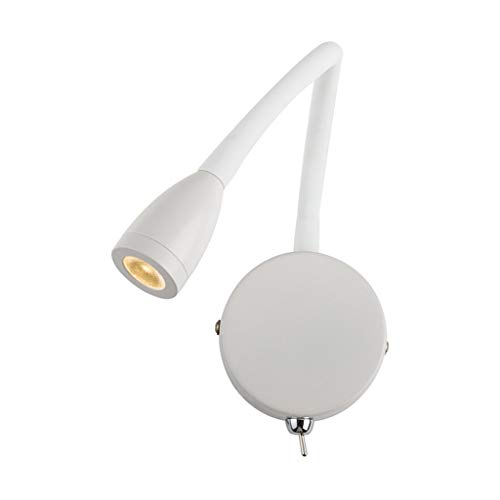 Lámpara mural LED para evitar la fatiga visual con brazo articulado blanco de lectura 2