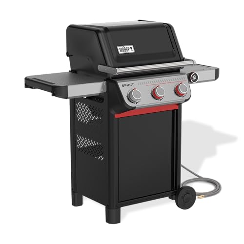 Image of Weber Spirit EX‑325 Smart Gas Grill for Outdoor Cooking, Natural Gas Grill | 3 Burners, Sear Zone w /Boost Burners, Wi‑Fi Enabled, Porcelain-Enameled Cast-Iron Grates, Weber Works, BBQ Grill
