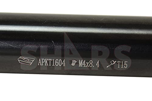 SHARS 1-1/4" 90 Degree Square Shoulder Indexable End Mill with 3 PCS of APKT 1604 Insert 404-2866+404-6541(3) P[