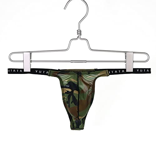Men's Low Waist Thong Camo U Convex Panties Underwear3