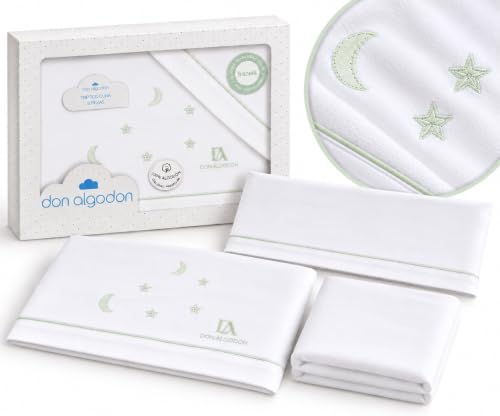 Juego Sabanas Cuna 60x120 Franela 100% Algodon para Invierno y Otoño