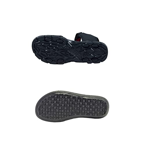 Image of Classica Sandals for Men I SHARK-3=BLACK AND PERFECT-4=BLUE RED COMBO PACK