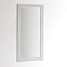 Specchiera Parete 120 x 60, Bianco Frassinato, Specchio Parete Muro, Made in Italy