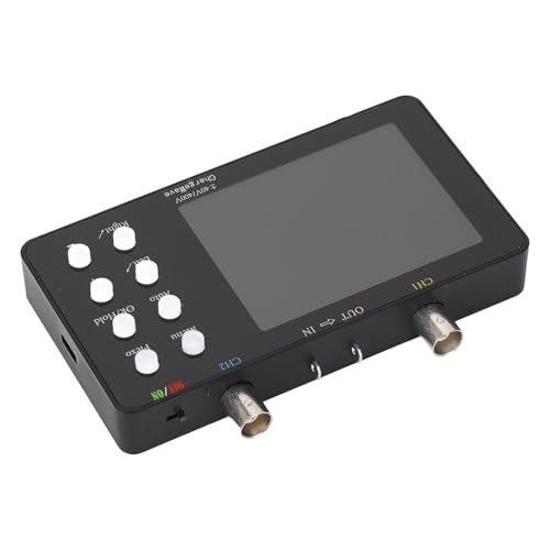 Osciloscopio Digital, Osciloscopio Digital 3.2in Pantalla LCD 2 Canal 20k Profundidad de Almacenamiento de 50 M de Tasa de Muestreo para, Accesorios de