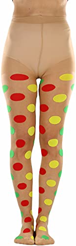 ToBeInStyle Women's Large Polka Dot Pantyhose3