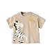 Cherie Kids 100% Organic Cotton Soft 0-5T Summer Breathable Newborn Baby Toddler T-Shirt Unisex Boys and Girls Short Sleeve