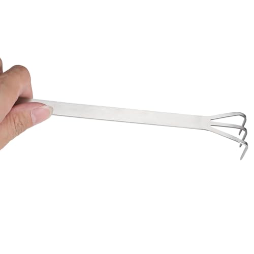 Rastrillo para raíces de acero inoxidable 2 unidades miniatura 4