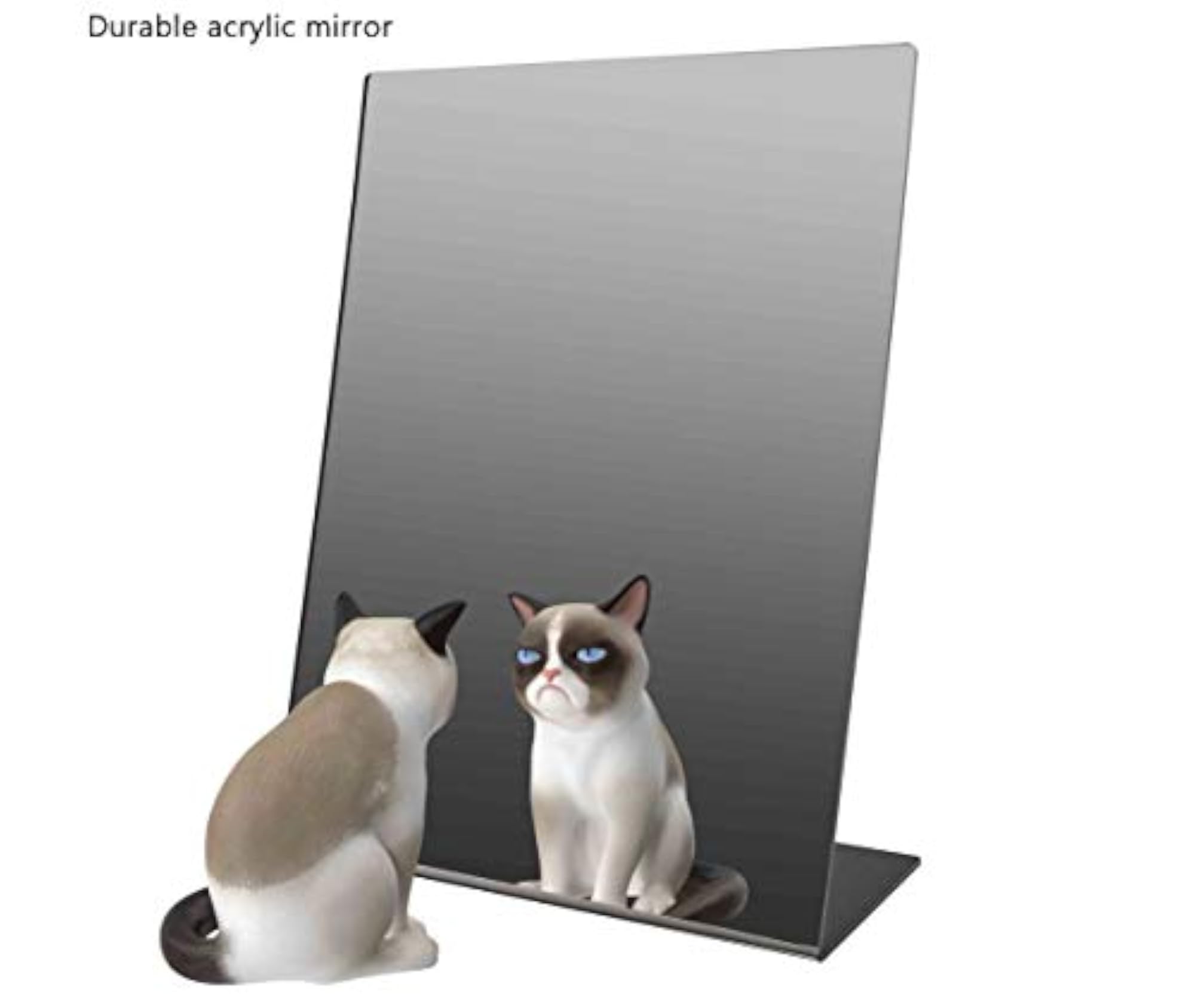 Freestanding Acrylic Mirror, Portable Makeup Accessory
