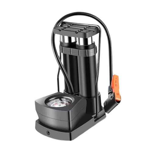 Yiju Bike Floor Pump Vehicles with Pressure Gauge Saving Effort Foot Air Pump