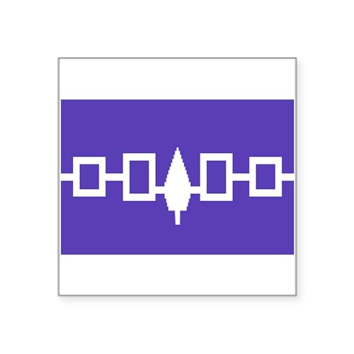 CafePress Iroquois Wampum Belt Sticker Square Bumper Sticker Car Decal