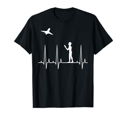 Modèle RC Heartbeat Avion Lover Modèle d'avion T-Shirt