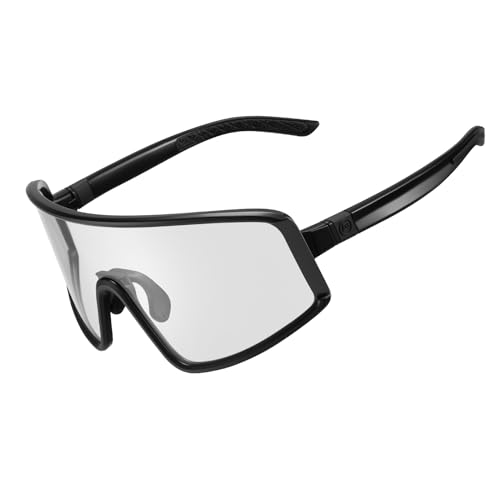 ロックブロス 調光サングラス スポーツサングラス UV400 防霧 自転車 ロードバイク スポーツ アイウェア 超軽量26g 登山 テニス 釣り 5秒変色 男女兼用 4色