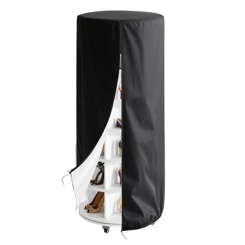 Cubierta giratoria 420D Oxford Protección, cremallera impermeable 420D tela Oxford cubierta organizador giratorio | para lluvia, salpicaduras, suciedad, terraza, salón, entrada apartamento