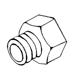 Hex Plug for A-dec ADP057