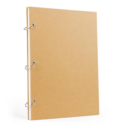 Carnet de croquis 8K à spirale Yunhgft de 50 feuilles 160g avec pages détachables