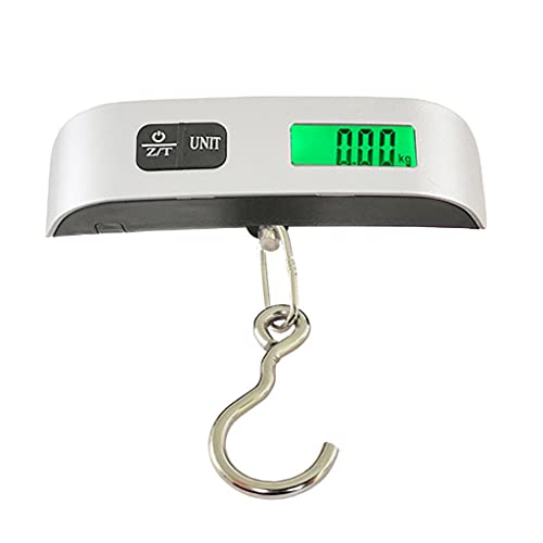 Báscula de equipaje digital de viaje de 110 libras de alto, báscula colgante de 50 kg con gancho, báscula portátil con pantalla LCD, peso para paquetes para equipaje Báscula de equipaje digital de viaje de 110 libras de alto, báscula colgante de 50 kg con gancho, báscula portátil con pantalla LCD, peso para paquetes para equipaje