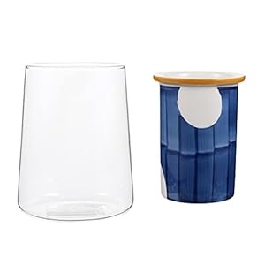 Cabilock Keuken Gebruiksvoorwerp Houder Keramische Gebruiksvoorwerp Crock Met Glas Cup Koken Gebruiksvoorwerp Houder…