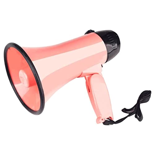 拡声器 取り外し可能なマイク付きの耐久性のあるメガホン、50wスピーカー充電式ポータブルブルホーンボイスアンプハンドヘルドメガホン 大音量