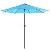 Songmics patio umbrella 75 ft outdoor table umbrella deck umbrella with 8 ribs upf 50 30 dual tilt system base not included for patio garden pool lake blue ugpu075q01  urban country home decor