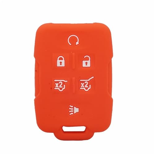 Etui clés silicone 6 boutons Chevrolet contre usure et rayures de télécommande Tahoe et Silverado