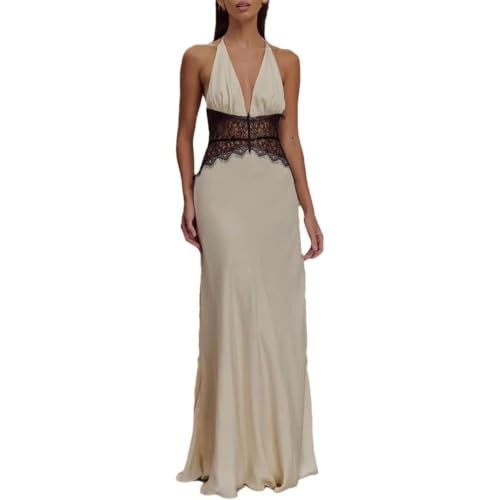 Robe longue en satin fluide coupe ligne a pour silhouette élancée