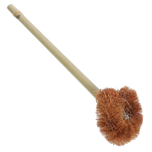 COLLBATH Spazzola con Manico in Bambù per Pulizia di Crostacei e Pentole Setole Morbide per Cucina Versatile e Delicata