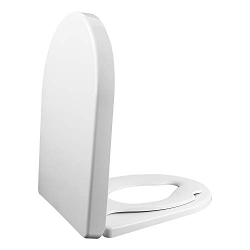 ECOSPA Family Toilet Seat D Shap with Removable Child Seat, Soft Close