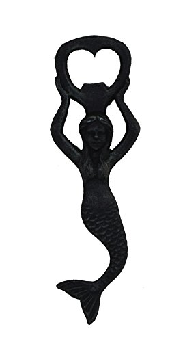 Nautical Tropical Imports Mermaid Handheld Bottle Opener Verdigris Iron