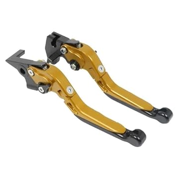 DTYBJN Leve freni per moto Leve freno e frizione regolabili, pieghevoli ed estensibili per moto, adatte per BMW S1000RR S1000 RR S 1000 RR 2019-2022 pompa freno leva(GOBK)
