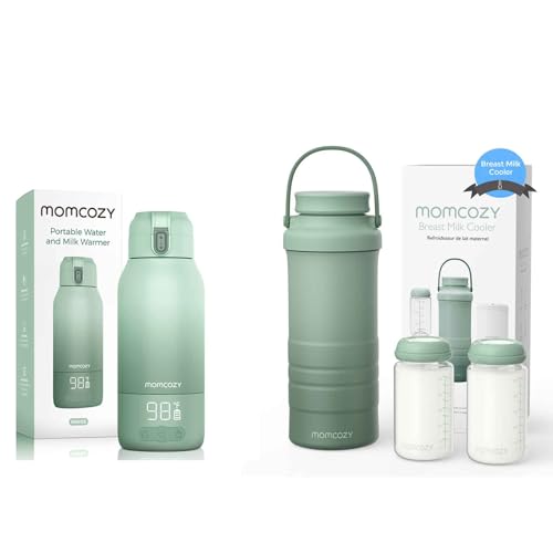Image of Momcozy 22oz Portable Breast Milk Cooler & Momcozy Portable Milk Warmer