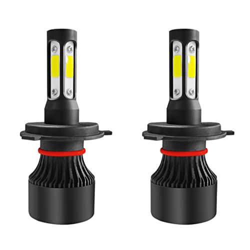 Bombillas H4 LED para faros de coche con enfriamiento de cuatro caras, pack de 2 unidades