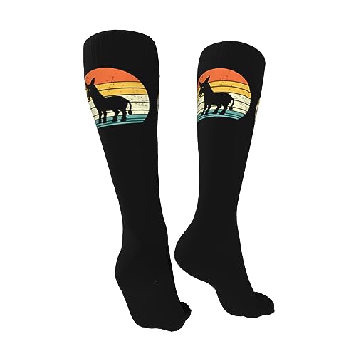 Vintage Donkey Knee High Socks For Women Long Tube Socks Athletic Compression Socks Unisex High Socks Girls2