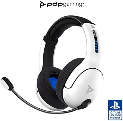 PDP LVL50 Wireless Stereo Headset with Noise Cancelling Microphone: White - PS5/PS4