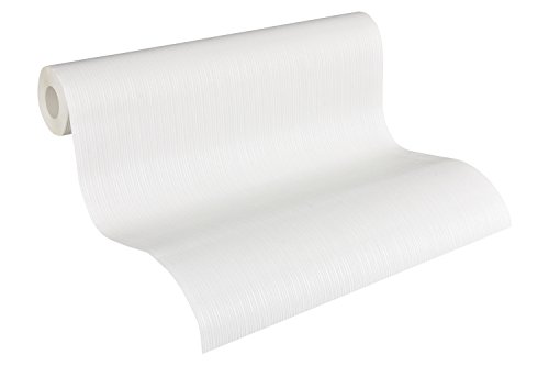 Architects Paper Paintable Non-Woven Wallpaper Pigment Classic Wallpaper 10.05 m x 0.53 m White Made in Germany 927514 9275-14 - Image 4