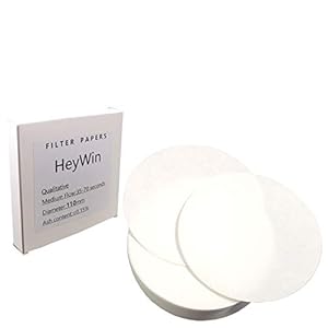 HeyWin 110mm Qualitative Filter Paper,Pack of 100,Laboratory Filter Paper Used for Filter Paper Science Experiment,also…