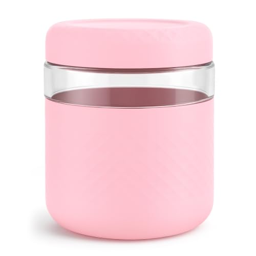 Image of 32 oz /4 Cup Glass Lunch Bowl Container with Lid, Leak & Spill Proof