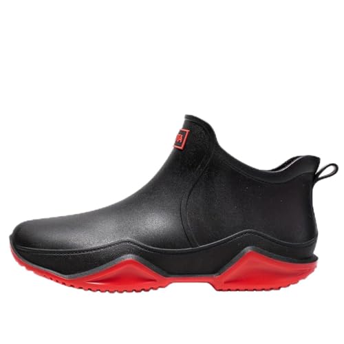 Men's Fashionable Outdoor Style Rubber Boots, for use in Kitchen, Garden, Motorcycle Riding and Fishing.