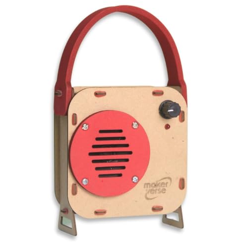Image of Wireless (Bluetooth) Speaker | DIY Electronic, Robotics Kit | Science Project Kit for Girls & Boys | Best Gift for Boys and Girls Age 8, 9, 10, 11, 12, 13, 14 Years (Wood)