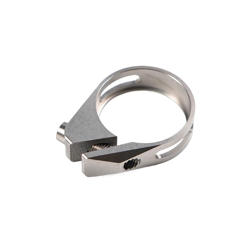 Abrazadera Sillin Accesorios for bicicletas Abrazadera de tija sillín bicicleta titanio 31,8 mm y 34,9 for tubo montaña carretera(Titanium 34.9mm)