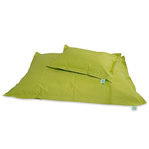 Green Bean© 2er Set Square XXL + BeBi Sitzsack - 380L + 70L EPS Perlen Füllung - Abnehmbarer Bezug - Indoor & Outdoor… – Bild 3