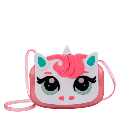 Bolsa Mini Melissa Dreamy Uni Bag Rosa Glitter/Branco