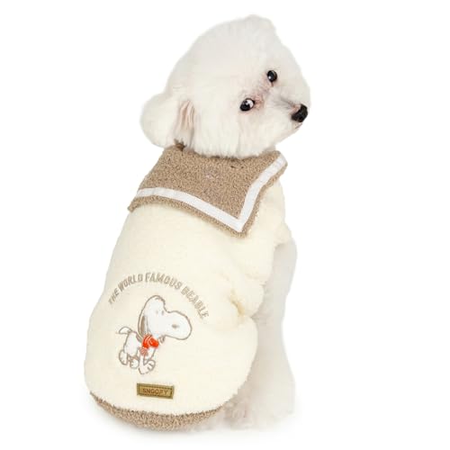 ペットパラダイス スヌーピー 犬 服 冬 トップス セーター お散歩 セーラー ニット 小型犬 DS 犬服 犬の服 ペット服 ドッグウェア 遠赤外線 保温 暖かい 防寒 防寒対策 【国内直営店74店舗展開2025/8/1時点】 注目