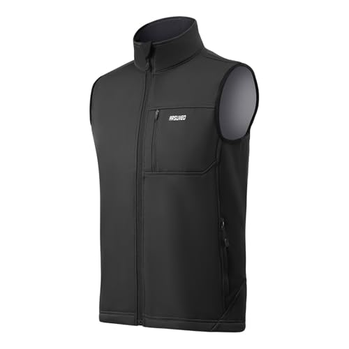 Celanisai Chaleco de ciclismo para hombre reflectante chaleco de advertencia transpirable chaleco de running sin mangas chaleco cortavientos chaqueta de invierno chaqueta de ciclismo de forro polar