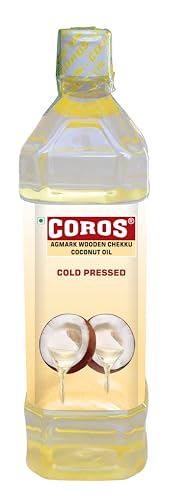 Image of Coros Oil Wooden Chekku Cold pressed Coconut Oil 1Ltr