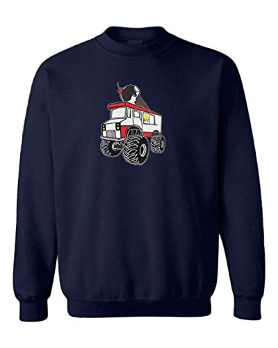 Ice Cream Monster Truck - Awesome Youth Fleece Crewneck Sweater
