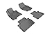 3D MAXpider Complete Set Custom Fit All-Weather Floor Mat for Select Infiniti QX50 Models - Kagu Rubber (Black)