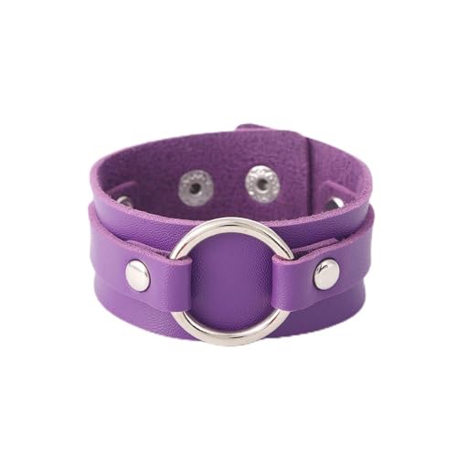 FTPZTINX Bracelet Cuir Homme,Bracelet En Cuir Pu Tendance Punk Hip-Hop, Bracelet Circulaire, Bijoux Pour La Main, Bijoux Énergétiques Pour Hommes Et Femmes,...