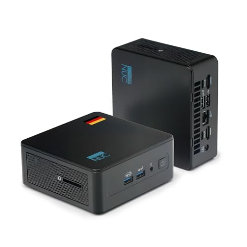 FutureNUC Pro Mini PC Intel i9-12900HK, 14 Kerne, bis zu 5.0 GHz • 32 GB DDR4 RAM, 1 TB SSD • Mini Computer • 4K Quad Display • HDMI 2.1, WiFi 6E, BT 5.3, Thunderbolt 4 • Windows 11 Pro für Büro