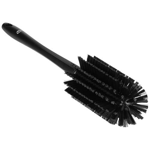 Image of Vikan 5382809 Pipe Brush with Handle, one Piece, 3.1 inch, Medium, Black