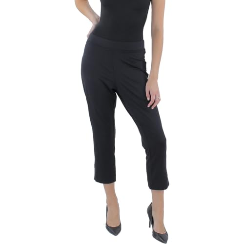 Legging court extensible Anne Klein pour femme noir basique confortable